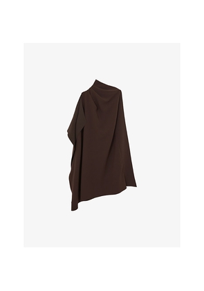 Womens Reiss Ellery Draped One-Shoulder Woven Mini Dress