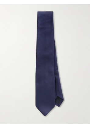 Drake's - 8cm Silk-Twill Tie - Men - Blue