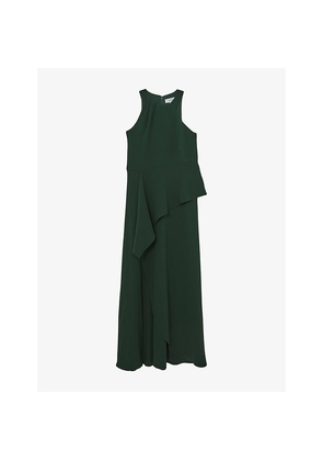 Womens Reiss Gabriella Slash-Neck Woven Maxi Dress