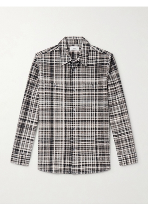 Mr P. - Checked Cotton-Corduroy Shirt - Men - Black - XS