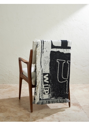 Carhartt WIP - Letterpress Fringed Cotton-Jacquard Blanket - Men - White
