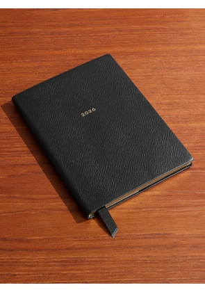 Smythson - 2026 Soho Panama Cross-Grain Leather Diary - Men - Black