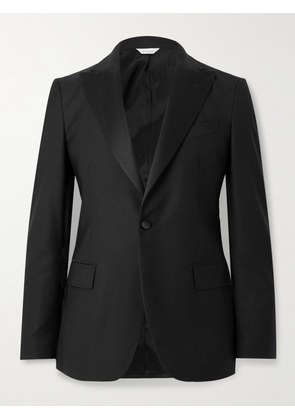Boglioli - Satin-Trimmed Virgin Wool-Blend Tuxedo Jacket - Men - Black - IT 46