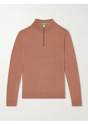 Paul Smith - Merino Wool Half-Zip Sweater - Men - Brown - S