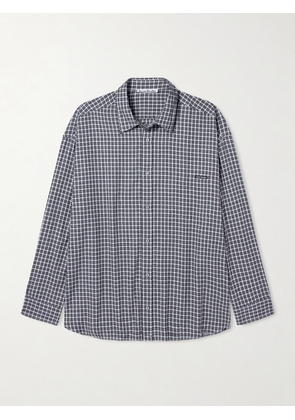 Acne Studios - Checked Organic Cotton-Flannel Shirt - Men - Black - IT 46