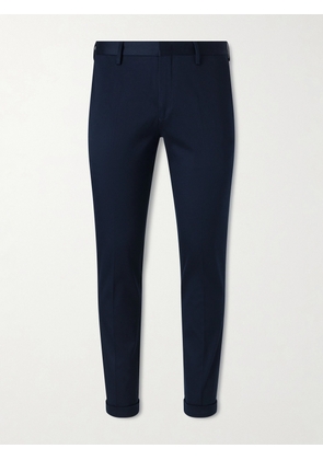 Paul Smith - Straight-Leg Cotton-Blend Twill Trousers - Men - Blue - UK/US 30