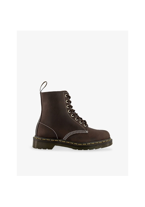 Womens Dr. Martens 8-Eyelet Leather Suede Boots