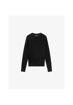 Womens The Kooples Round-Neck Long-Sleeve Wool Jumper