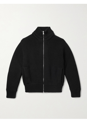Valstar - Wool Zip-Up Sweater - Men - Black - IT 44