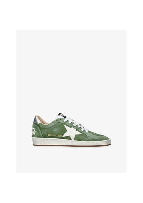 Mens Golden Goose Men's Ball Star Leather Low-Top Trainers