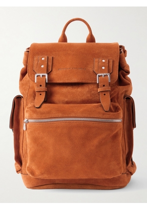 Brunello Cucinelli - Suede Backpack - Men - Brown