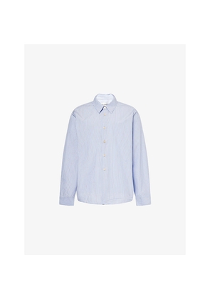 Mens Our Legacy Beyond Striped Cotton-Poplin Shirt