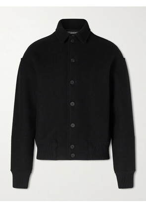 Jacquemus - Feltro Wool-Felt Bomber Jacket - Men - Black - IT 46