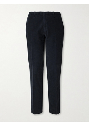 Boglioli - Straight-Leg Garment-Dyed Cotton-Blend Corduroy Trousers - Men - Blue - IT 46