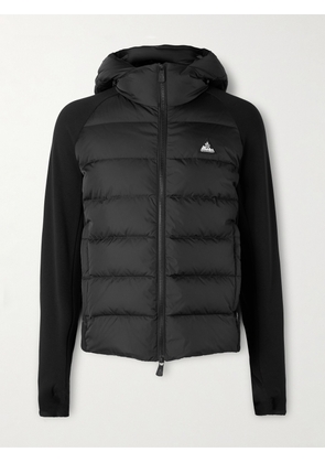 Moncler Grenoble - Quilted Shell and Polartec® Power Stretch™ Pro Hooded Down Jacket - Men - Black - S