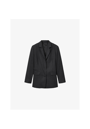 Womens Allsaints Essie Single-Breasted Stretch-Woven Blazer