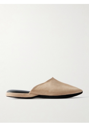 Charvet - Suede Slippers - Men - Neutrals - S