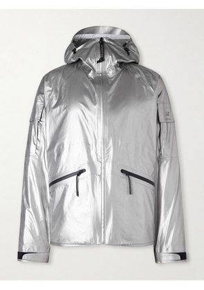 C.P. Company - Metropolis Metallic Shell Hooded Jacket - Men - Silver - S