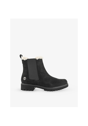 Womens Timberland Lyonsdale Nubuck-Leather Chelsea Boots