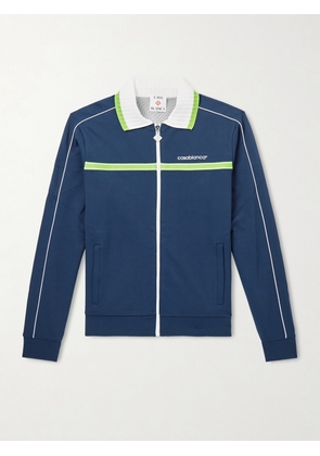 Casablanca - Logo-Embroidered Piqué Track Jacket - Men - Blue - S