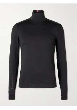 Moncler Grenoble - Slim-Fit Logo-Appliquéd Polartec® Power Grid™ Base Layer - Men - Black - S