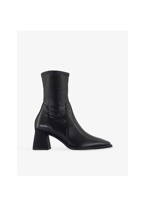 Womens Vagabond Shoemakers Flared-Heel Leather Heeled Ankle Boots