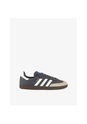 Mens Adidas Samba OG Leather and Suede Trainers