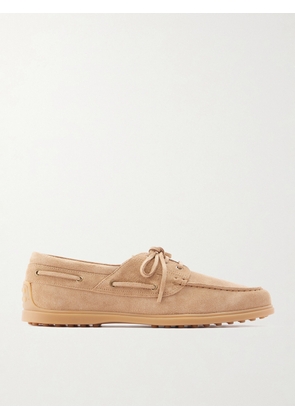 Tod's - Gommino Suede Boat Shoes - Men - Neutrals - UK 6
