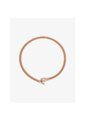 Womens Bvlgari Serpenti 18ct Rose-Gold and 0.69ct Diamond Necklace