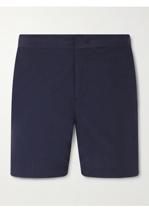 FEDELI - Rio Straight-Leg Mid-Length Swim Shorts - Men - Black - S