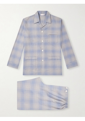 Derek Rose - Kelburn 52 Checked Cotton Pyjama Set - Men - Blue - S