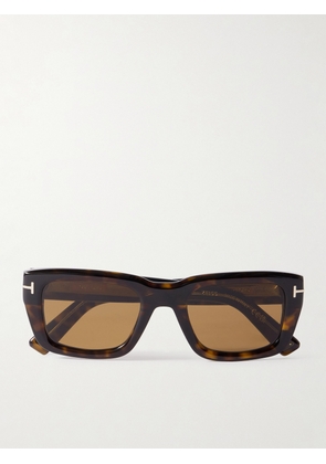 TOM FORD - Icon Rectangular-Frame Tortoiseshell Acetate Sunglasses - Men - Brown