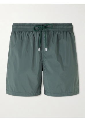 FEDELI - Madeira Airstop Straight-Leg Mid-Length Swim Shorts - Men - Green - S