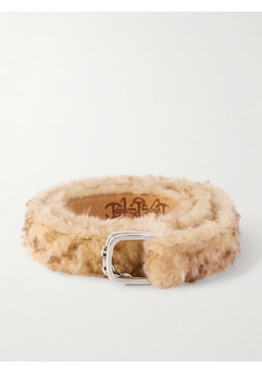 424 - HOORSENBUHS 3.5cm Shearling Belt - Men - Yellow