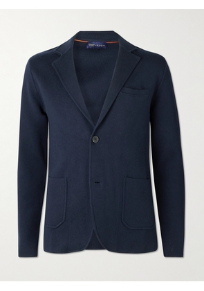 N.Peal - Stanley Tucci Cotton, Silk and Cashmere-Blend Blazer - Men - Blue - S