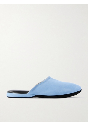 Charvet - Suede Slippers - Men - Blue - S