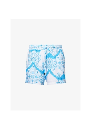 Womens Melissa Odabash Annie Florian-Print Woven Shorts