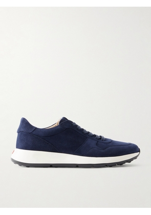 Tod's - Red Dot Suede Sneakers - Men - Blue - UK 7