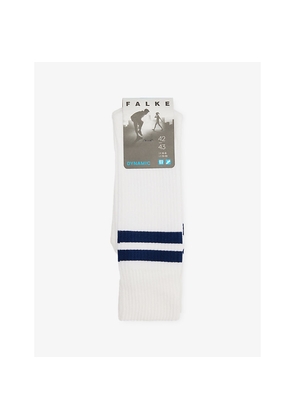 Mens Falke Dynamic Stripe-Trim Stretch-Cotton Socks