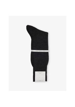 Mens Falke No7 Finest Ribbed Wool Socks
