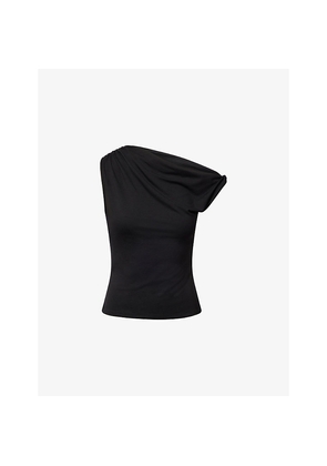 Womens Reformation Belle Asymmetric Jersey Top