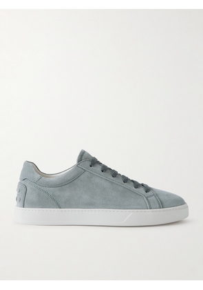 Tod's - Allacciata Cassetta Rubber-Trimmed Suede Sneakers - Men - Blue - UK 7