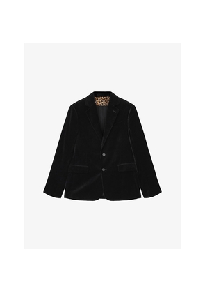 Mens Allsaints Saga Single-Breasted Cotton Blazer