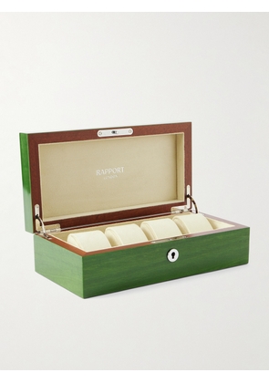 Rapport London - Heritage Lacquered Cedar Four-Piece Watch Box - Men - Green