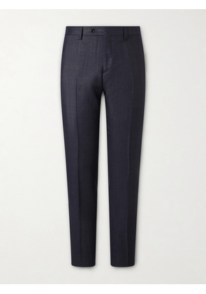 Lardini - Tapered Woven Suit Trousers - Men - Black - IT 46