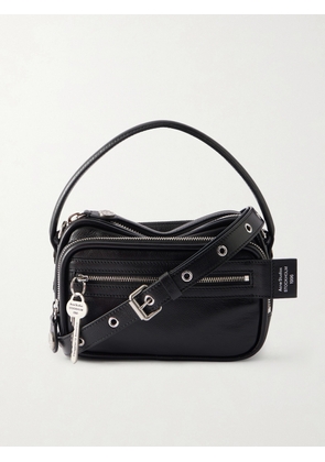 Acne Studios - Camero Embellished Textured-Leather Messenger Bag - Men - Black