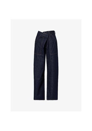 Womens Citizens Of Humanity Ines Utility Wide-Leg Denim Jeans