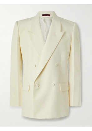 Gucci - Double-Breasted Grain de Poudre Suit Jacket - Men - Neutrals - IT 48