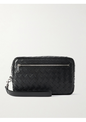 Bottega Veneta - Intrecciato Leather Pouch - Men - Black