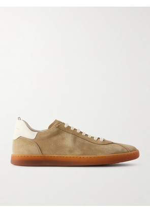 Officine Creative - Halo 001 Leather-Trimmed Suede Sneakers - Men - Brown - EU 40